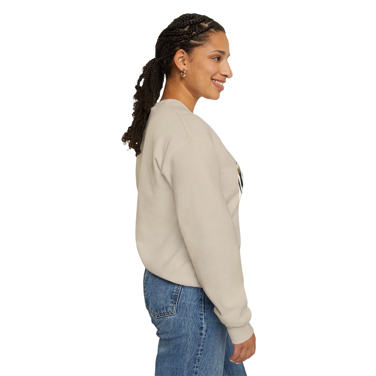 0. Zebra Print Sweatshirt