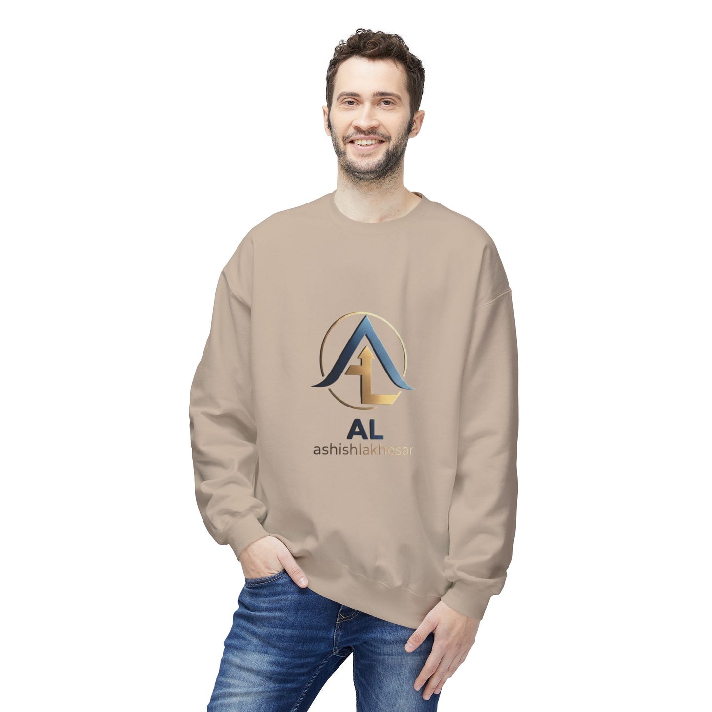 1. AL Monogram Crewneck Sweatshirt — Monogrammed AL Fleece Pullover